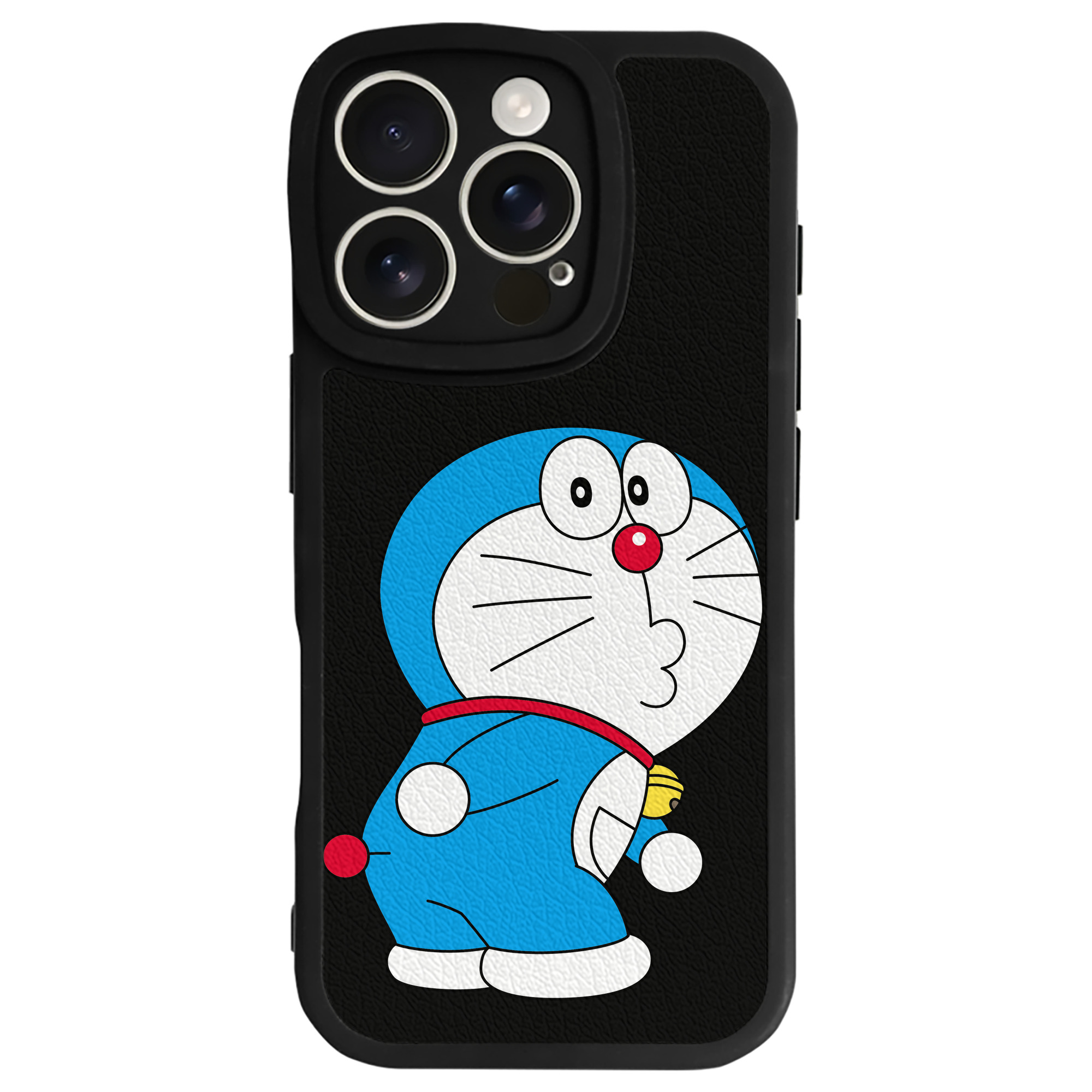 （画像用） ドラえもん Doraemon 【iPhone 16シリーズ対応】シリコンスマホケース（レザー調） 材質：シリコン